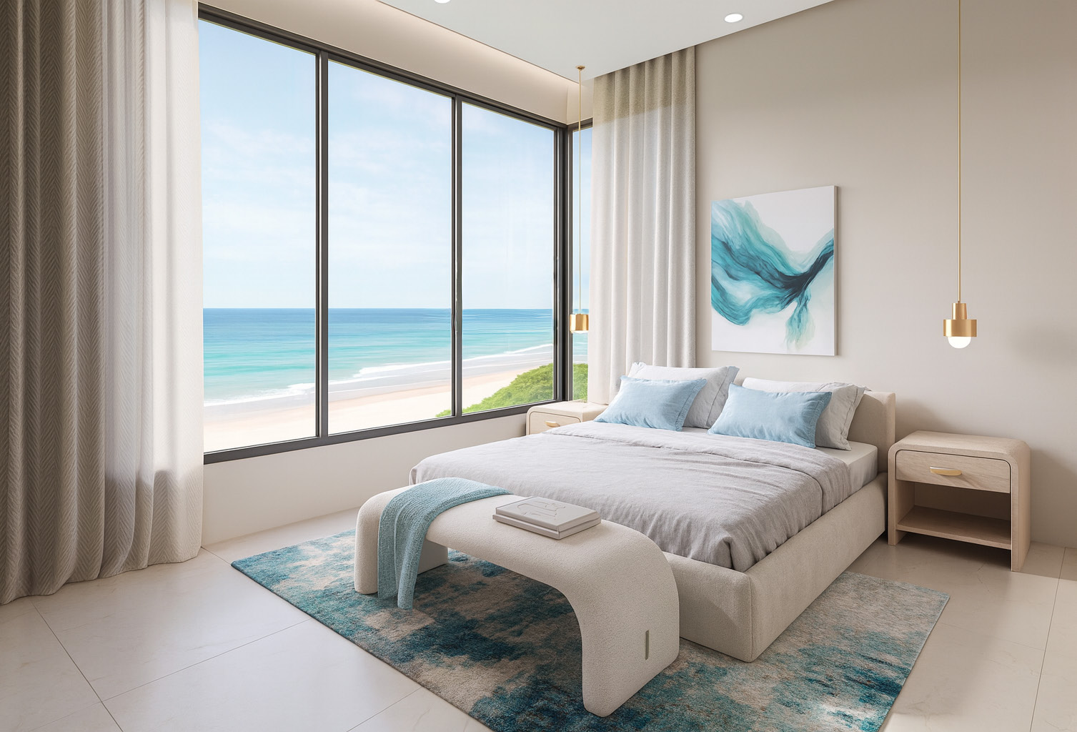 Riviera – bedroom with sea view